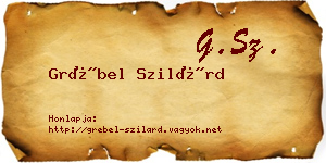 Grébel Szilárd névjegykártya
